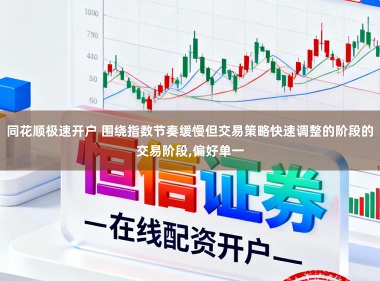 同花顺极速开户 围绕指数节奏缓慢但交易策略快速调整的阶段的交易阶段，偏好单一