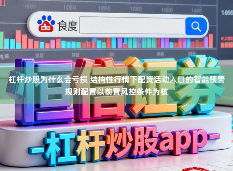 杠杆炒股为什么会亏损 结构性行情下配资活动入口的智能预警规则配置以前置风控条件为核
