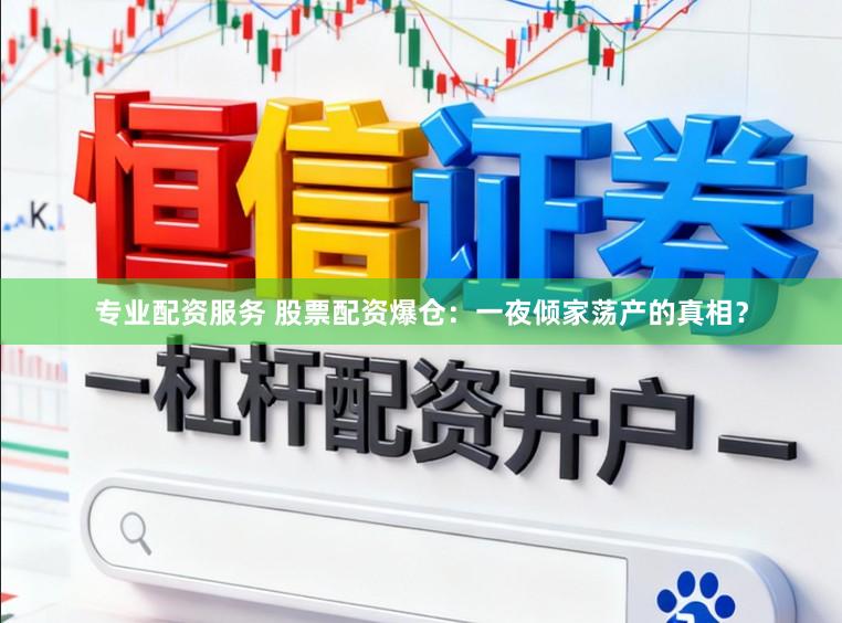 专业配资服务 股票配资爆仓:一夜倾家荡产的真相?