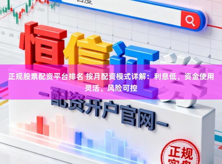 正规股票配资平台排名 按月配资模式详解：利息低、资金使用灵活、风险可控
